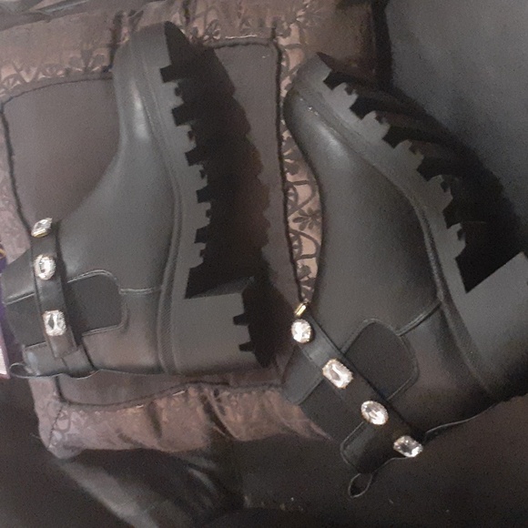 Nicole Miller combat boots - Picture 2 of 10